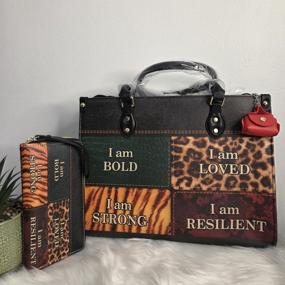 Patchwork Statement Tote Bag - Multicolor - Picture 5 of 8